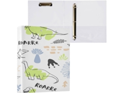 Besportble Carpeta De Papel Con Bonitos Dinosaurios Y Anillas Flexibles Con Su Diseño Adaptable 27 X 31,5 X...