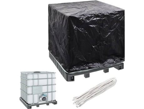 Funda muebles jardin VIDAXL Negro Plástico (116x100x120 cm)