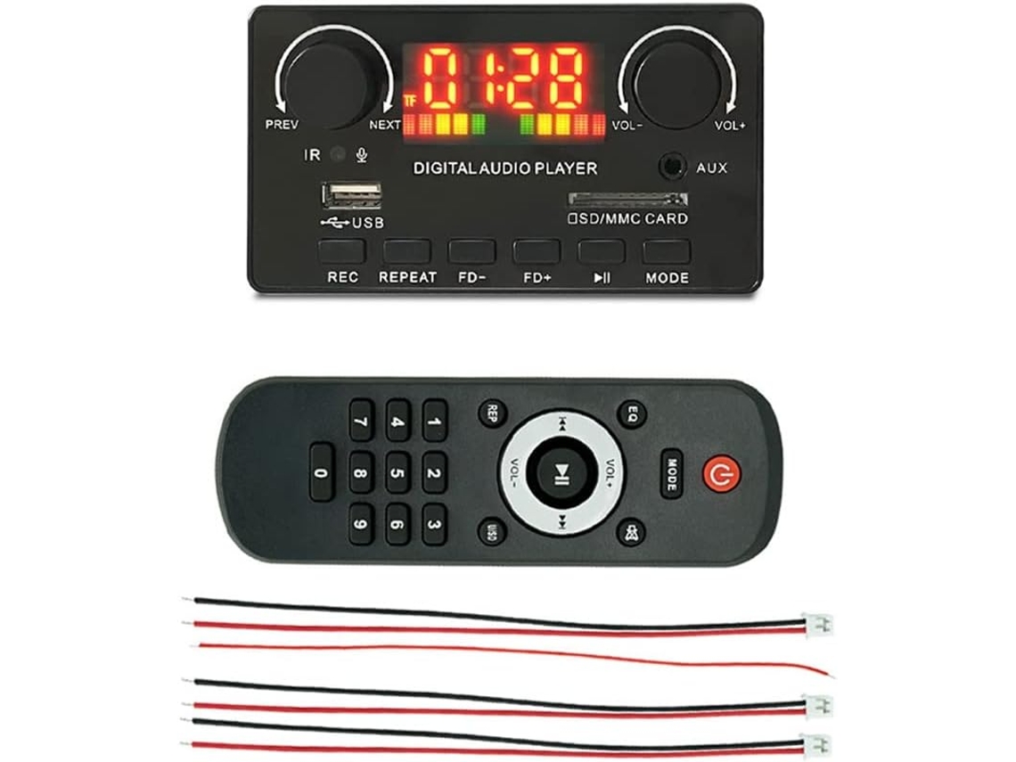 Placa Decodificadora Mp3 Wma Sin Bluetooth 5.0 Módulo De Reproductor De Coche De 7v-25v