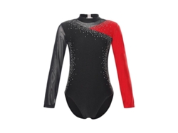 2026-traje De Gimnasia Rítmica Para Niñas Adolescentes Con Mangas Largas, Baile Ballet Yoga Patinaje, Color Block Poliéster