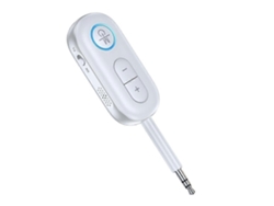 Adaptador auxiliar inalámbrico 2 en 1, transmisor y receptor Bluetooth portátil para audio en el coche y en el hogar.