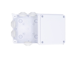 Caja De Empalme 100x100x70mm Ip65 Impermeable Preperforada Con Tapón De Goma Para Exterior Eléctrica