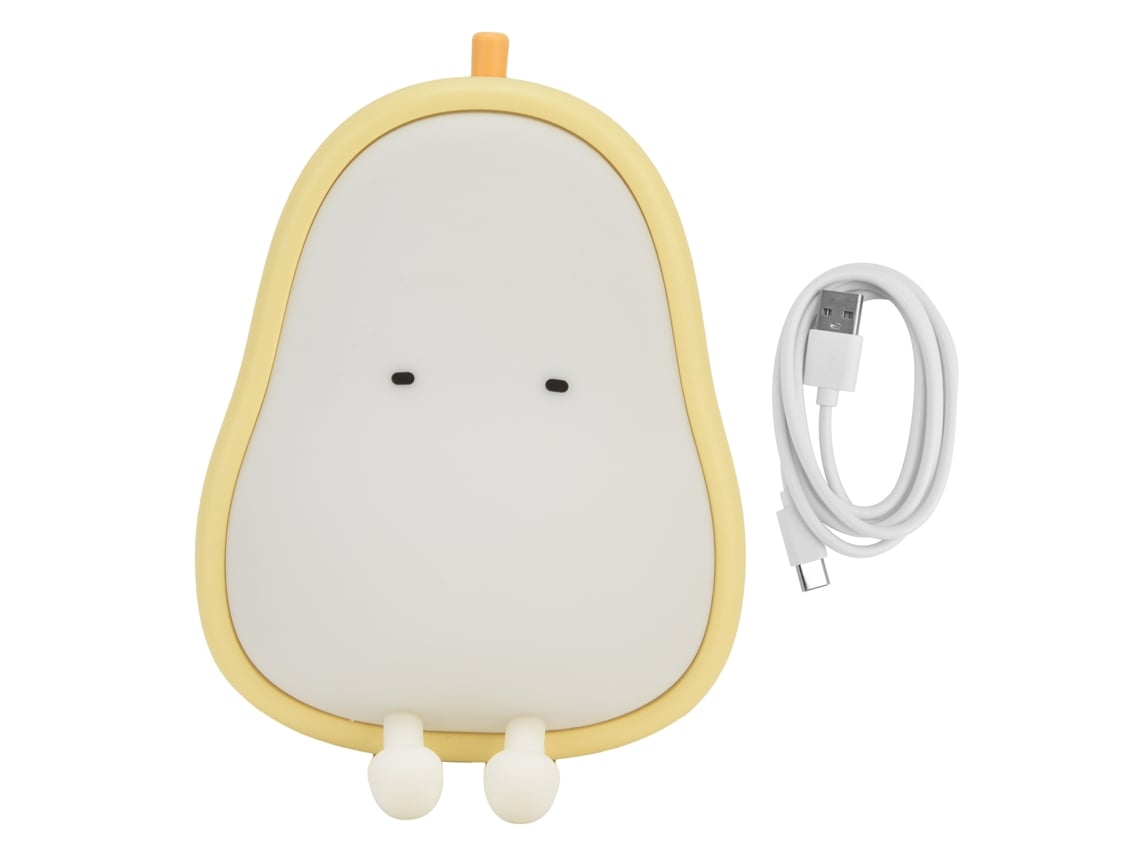 Lámpara De Noche Led Con Forma Pera Dibujos Animados, Silicona Para Decoración Dormitorio Infantil N