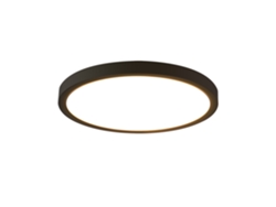 Plafón Led Redondo Negro 24 W Led Blanco Neutro Moderno 4000 K Ip44 Ultrafino Diámetro 23 Cm Para Cocina Oficina Sala De Estar Baño NETTLIFE