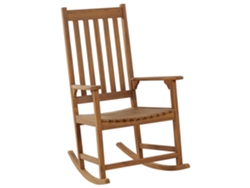 Silla mecedora BELIANI Bojano de Madera de acacia Madera clara 66x77x110
