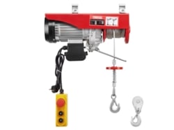 Polipasto Eléctrico De Polea 1450w, 20m Suspensión Simple Y Doble 400kg/800kg, 6m/min |12 M/min, Rojo