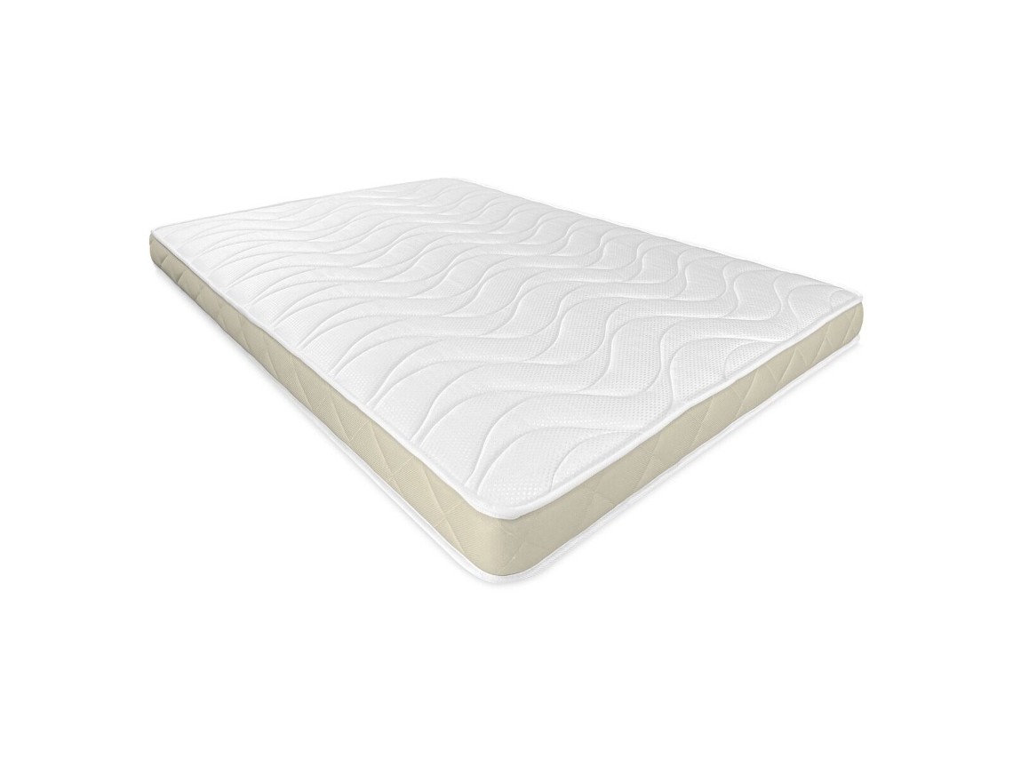 Colchón Viscoelástico Viscoyoung Reversible, Espuma HR, Blanco DUERMETE ONLINE (13 cm x 135 cm L x 180 cm P)