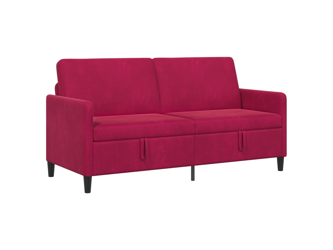 Sofá Con Almacenamiento Rojo Vino 172 X 78 X 87 Cm Poliéster
