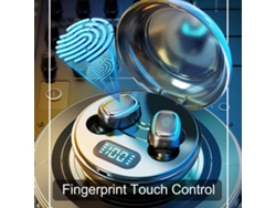 Auriculares Intrauditivos Mini Bluetooth 5.0 Tws Totalmente Inalámbricos Con Micrófono Y Estuche De Carga Con Pantalla Digital.