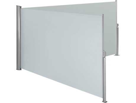 Toldo Lateral Doble de Aluminio TECTAKE (Gris -Poliéster-600 x 180 x 10 cm)