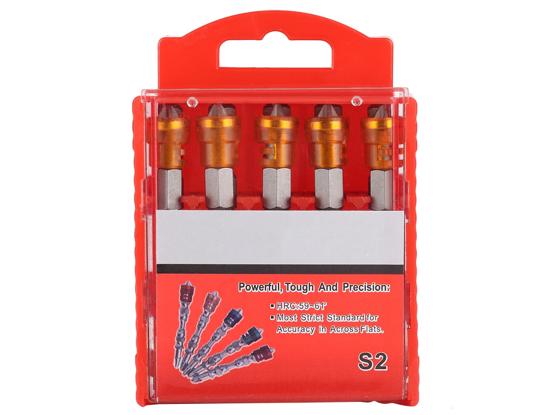 10 puntas de destornillador magnéticas de una sola cabeza de 65 mm para destornillador eléctrico.