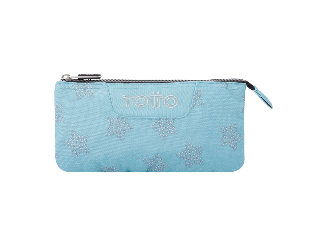 Estuche Escolar Tres Compartimentos Azul Y Estrellas Tablero TOTTO