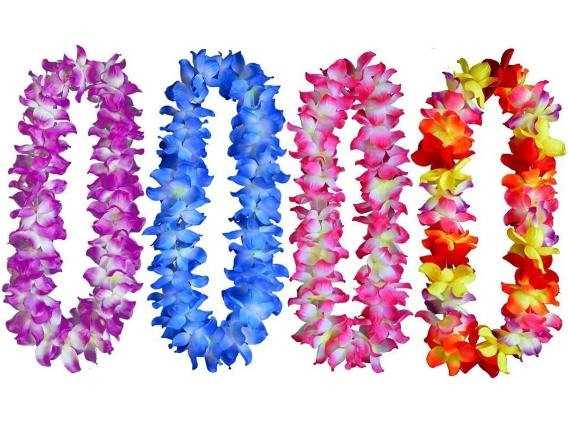 KOFIHETY decoraciones de fiesta hawaianas para el jardín tropical lei, telas de poliéster espesadas vitalicias