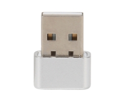 Ratón Usb Pequeño E Indetectable Con Botones De Encendido/apagado Y 3 Modos De Pista, Mantiene El Pc Activo, Color Plata.