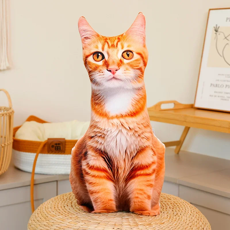 (estilo 6, 48 Cm) Peluche Realista De Gato En 3d Con Relleno Suave