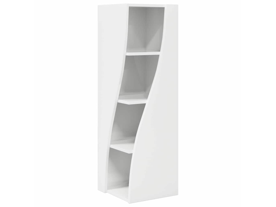 Mueble de esquina blanco brillante 32x32x102cm MAISON EXCLUSIVE