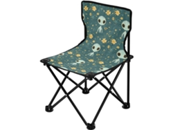 Silla de camping ALIPIS en hierro, tela, acero y patas portátiles para acampar.