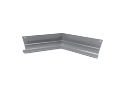 RENOPLAST R50 Ángulo para canalón de aluminio Ángulo interior 135 Gris Canalón para lluvia Canal para tejado Drenaje
