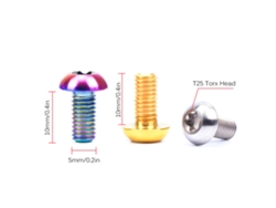 2026-tornillos De Rotor De Freno De Disco T25 Torx Titonio M5×10mm Para Portabotellas Bicicleta Mtb