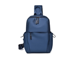 Bolso bandolera unisex, estilo moderno, ligero, bolso de pecho, mochila, bolso de hombro informal, bolso deportivo, azul