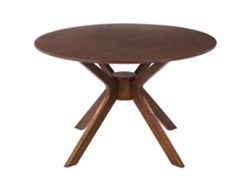 Mesa de comedor BELIANI Tymis de MDF Madera oscura 120x120x75