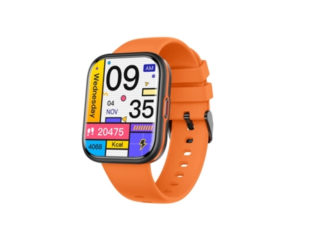 Dv03 Smartwatch Nfc Bluetooth Llamadas Ai Asistente De Voz Con Pantalla HD Naranja De 1 91'' VEANXIN