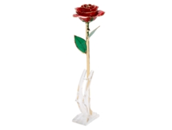 Oro rosa 24k con base roja para madre, esposa o novia.