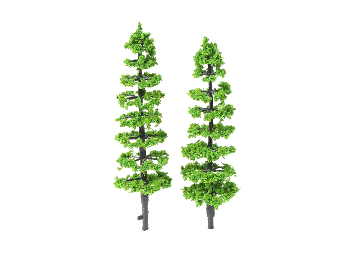 Juego De 10 Pinos Miniatura De Plástico Para Paisajes, Maquetas De Ferrocarril Y Modelos Arquitectónicos, Escala 1:100-1:150.
