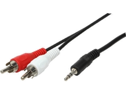 Cable de Audio LOGILINK 1x3.5mm - 2xRCA, 1.5m