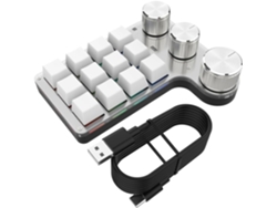 Teclado Mecánico Rgb Programable Para Armar, 12 Teclas, 3 Botones, Macro Personalizada.