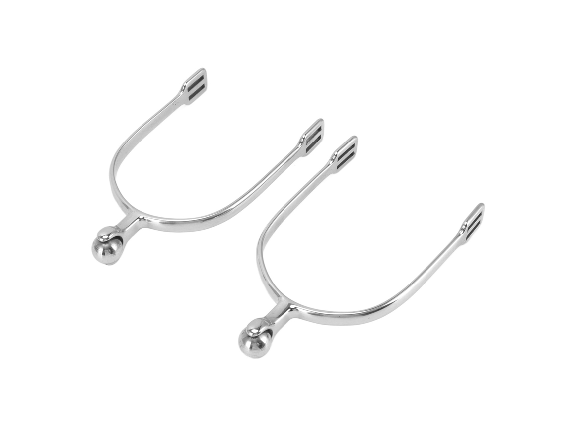 1 Par De Espuelas De Acero Inoxidable Para Caballo, Estilo Vaquero, Botas Ecuestres, Entrenamiento, Equitación.