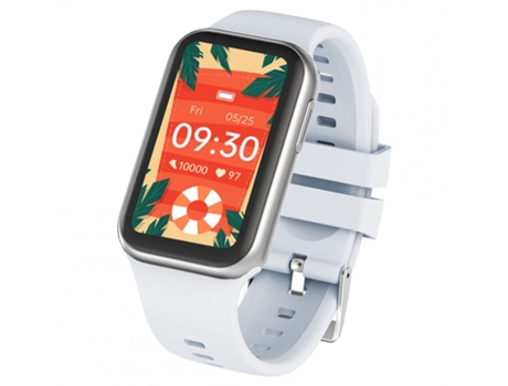 Smartwatch G132 Hembra 1 Pantalla a color de 45 pulgadas Ritmo cardíaco Oxígeno en sangre Monitoreo del sueño Impermeable Plata