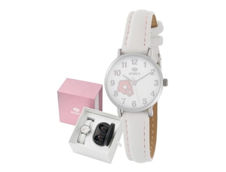 Reloj MAREA B41304/5 Niña - Analógico 3 Atm, Blanco, Auriculares Bluetooth