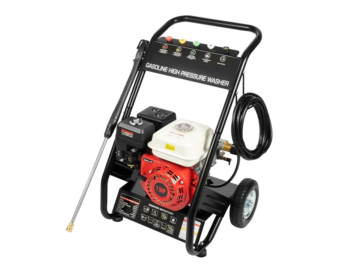 Hidrolavadora de alta presión, 2200 psi, motor de 7,5 hp, OEM