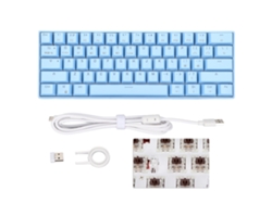Teclado mecánico Readson de 61 teclas RGB, 3 modos, inalámbrico, compacto, ergonómico, amplia compatibilidad para juegos.
