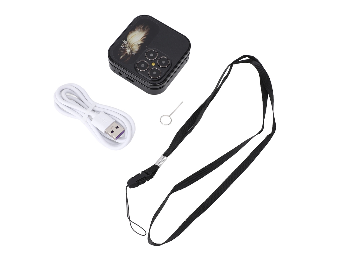 El Teléfono Plegable Más Pequeño Para Personas Mayores Con Doble Sim, Linterna Led, Cámara Hd Y Radio Fm.