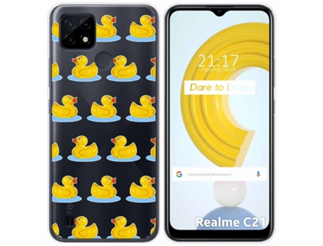 Carcasa Realme C21 TUMUNDOSMARTPHONE Dibujos Transparente Multicolor