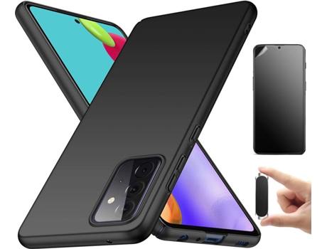 Carcasa + Protector + Soporte Samsung A52S Turtleshell Negro