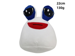Peluche De Alienígena Pou My Pet, Muñeco Azul Y Blanco.