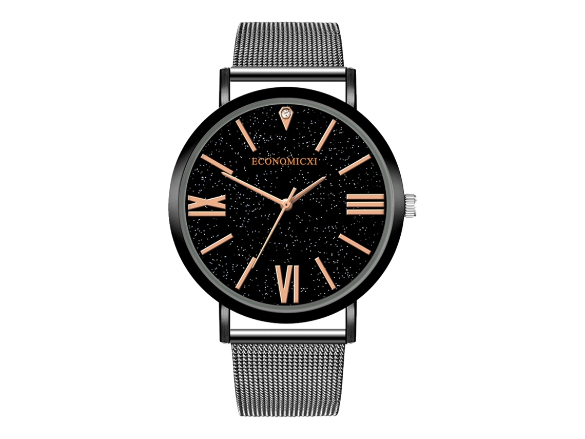 Reloj De Pulsera Zhoulianfa Para Mujer Con Estampado De Frutas, Esfera Redonda, Correa De Pu Y Movimiento De Cuarzo Amarillo.