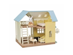 Caja de madera con tejado azul - SYLVANIAN FAMILIES - 5671 - Para niños a partir de 5 años - Muebles incluidos