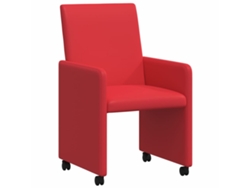 Juego de 2 sillas de comedor rojas 57x66x94 cm MAISON EXCLUSIVE
