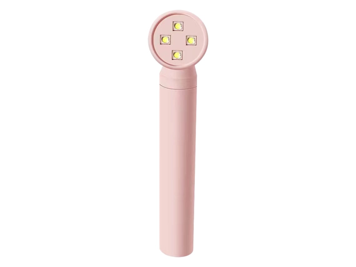 Rebe-lâmpada De Unhas Portátil Em Forma De Chuveiro Recarregável Com Cura Rápida Multifuncional E Temporizador Rosa
