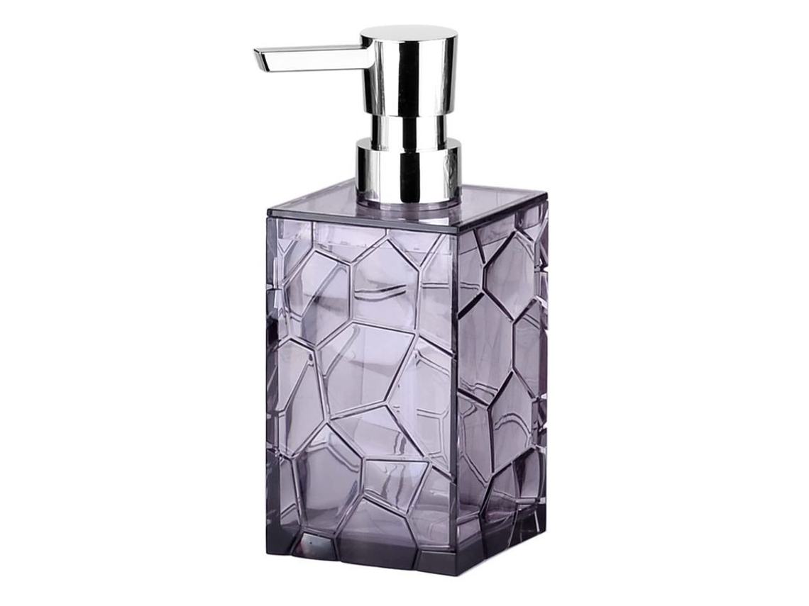 2026-dispensador De Jabón/loción Acrílico Transparente Poligonal Elegante Para Baño (morado)