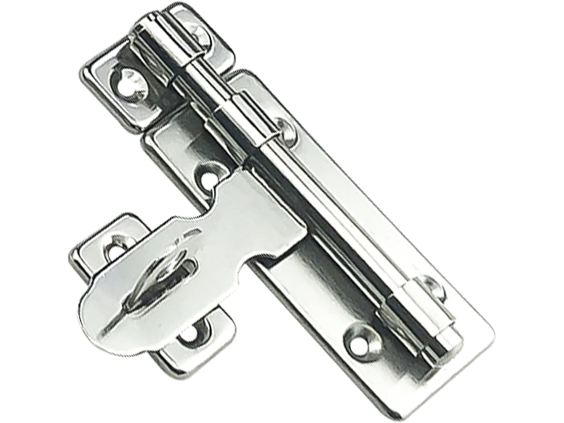 Cerradura De Puerta Cerrojo Acero, Fácil Instalación, Calidad, Robusto, Acero Inoxidable