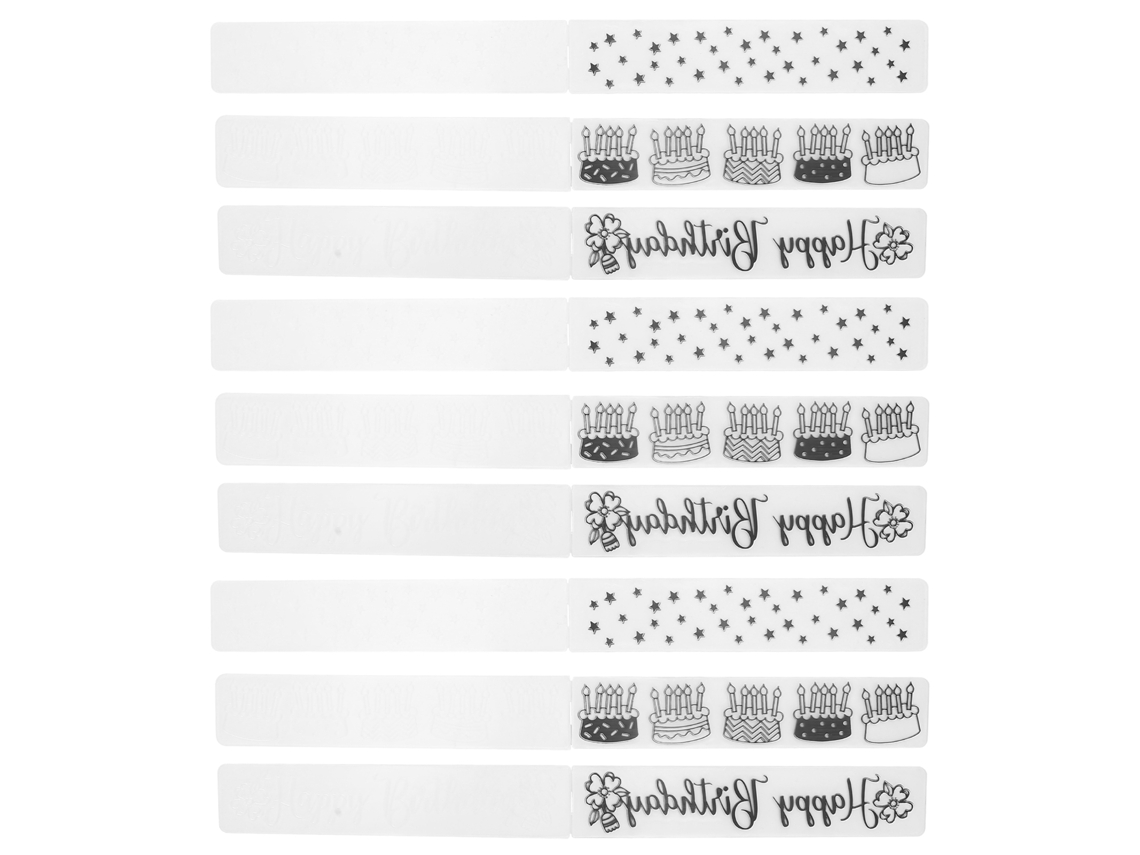 KOFIHETY Transforma el papel en obras maestras. Juego de 9 carpetas de relieve de plástico duraderas y resistentes para hacer tarjetas y álbumes de recortes. A