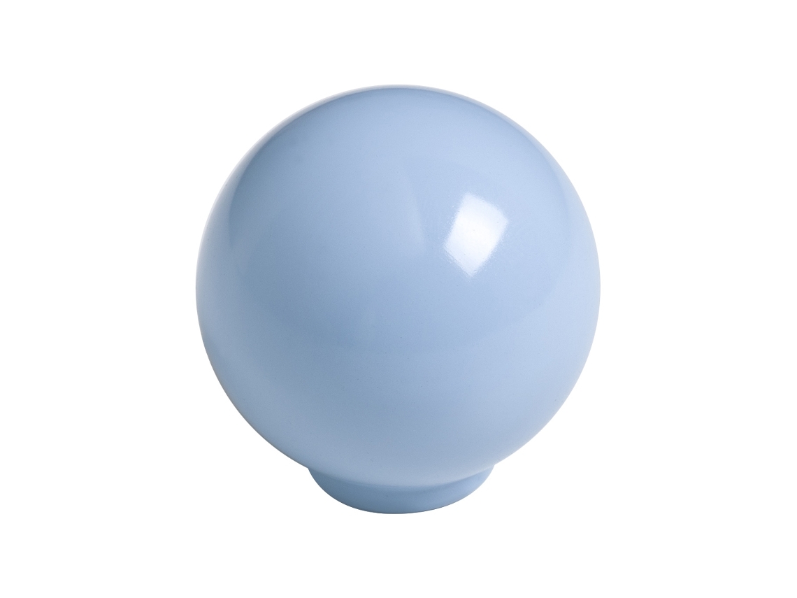 Tirador de bola de ABS HARDWAREXCHANGE, 29 mm, azul claro brillante, paquete de 50