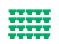 20 clips de plástico para películas de invernadero para plantas, accesorio de jardinería con cierre seguro, sin marca.