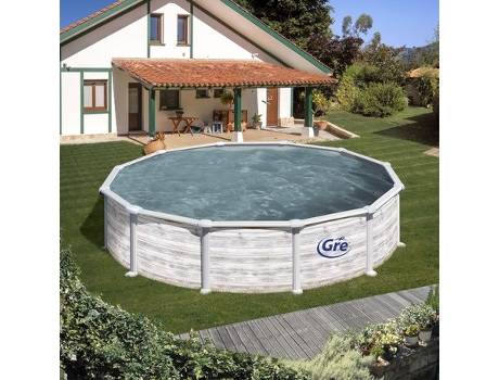 Piscina de Acero GRE Imitacion Nordico (240x120 cm)
