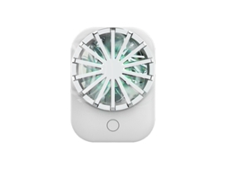 Cooler Sem Fio Para Celular Clip Traseiro Com Ventilador Rgb 3 Velocidades Dissipador De Calor Branco